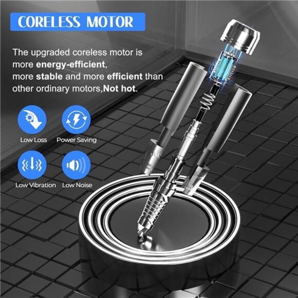 Nail Drill for Acrylic Nails Professional, 35000RPM Portable Nail File, Electric - Picture 2 of 7